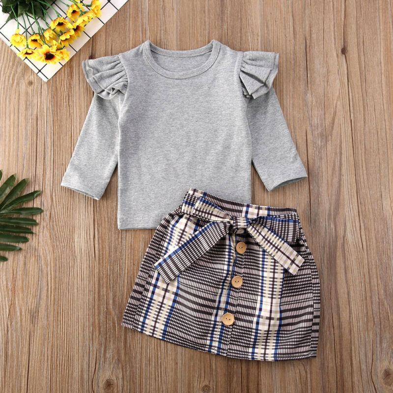 Plaid Skirt Set - Sugar & Eddie