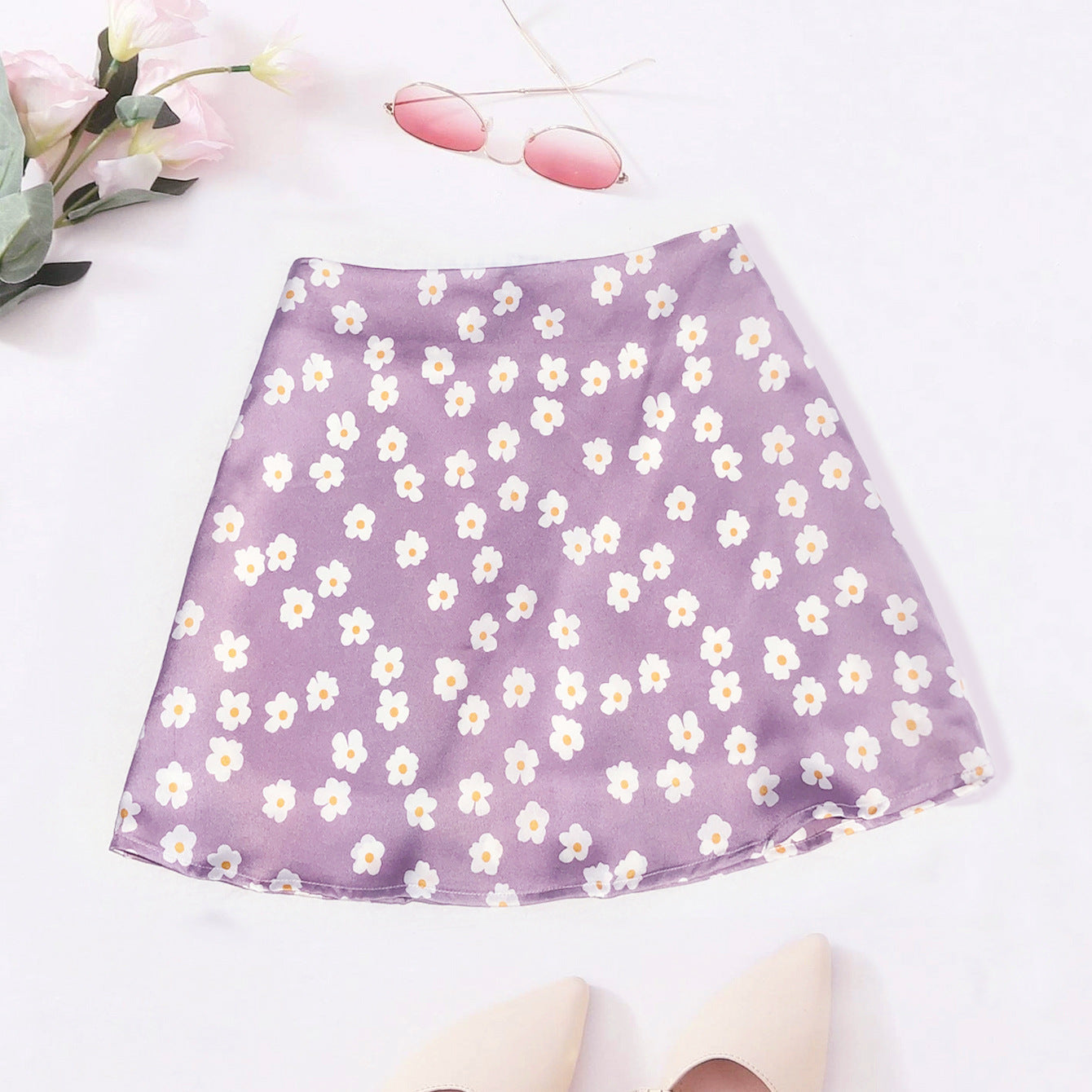 Flower Mini Skirt - Sugar & Eddie