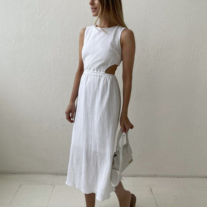 Casual Cut Out Midi Dress - Sugar & Eddie