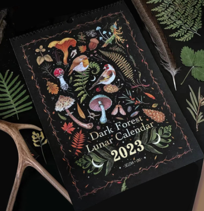 2023 Dark Forest Calendar Calendar - Sugar & Eddie