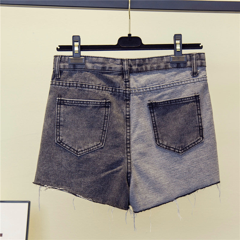 Patchwork Denim Shorts - Sugar & Eddie