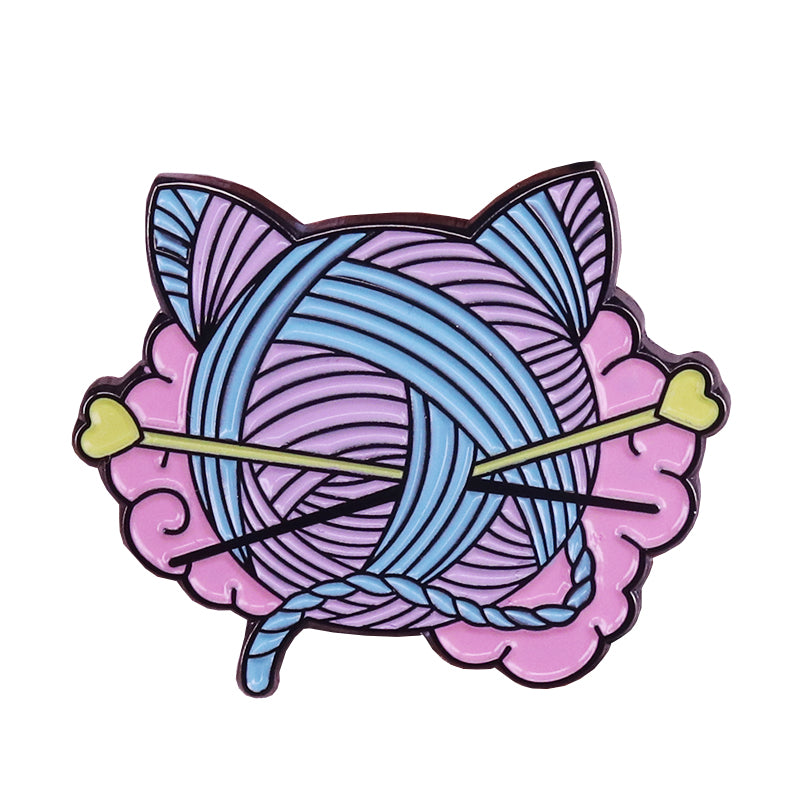 Knitting Inspired Pin - Sugar & Eddie