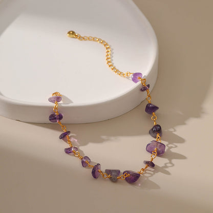 Amethyst Stone Bracelet - Sugar & Eddie