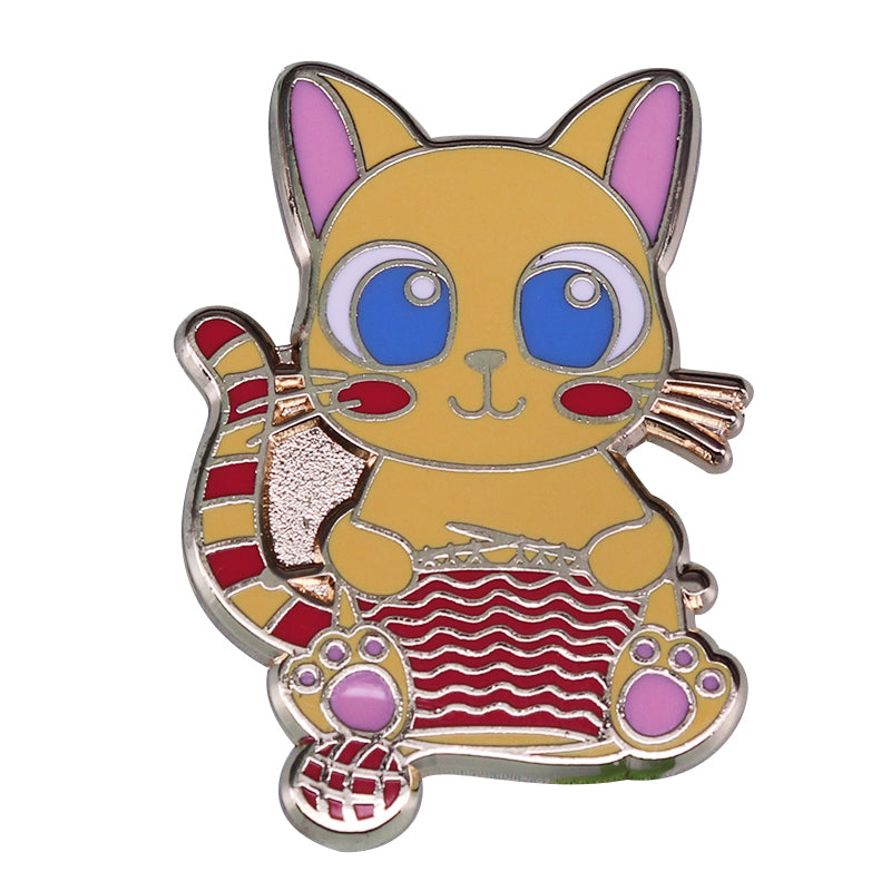 Knitting Inspired Pin - Sugar & Eddie