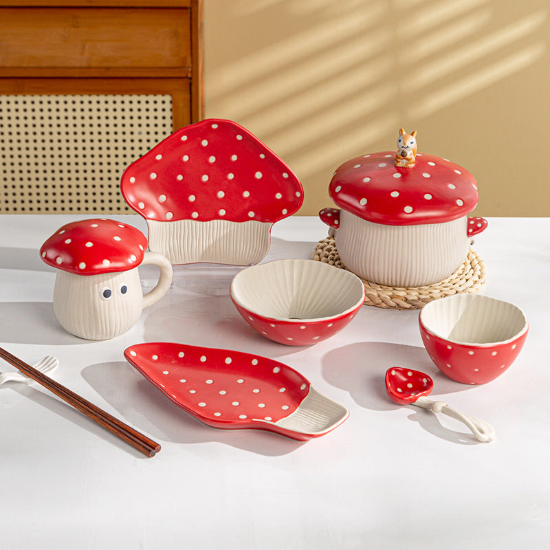 Red Mushroom Tableware - Sugar & Eddie