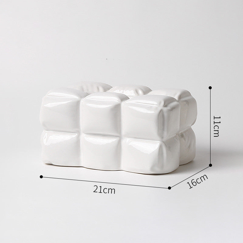 Ceramic Tissue Box - Sugar & Eddie